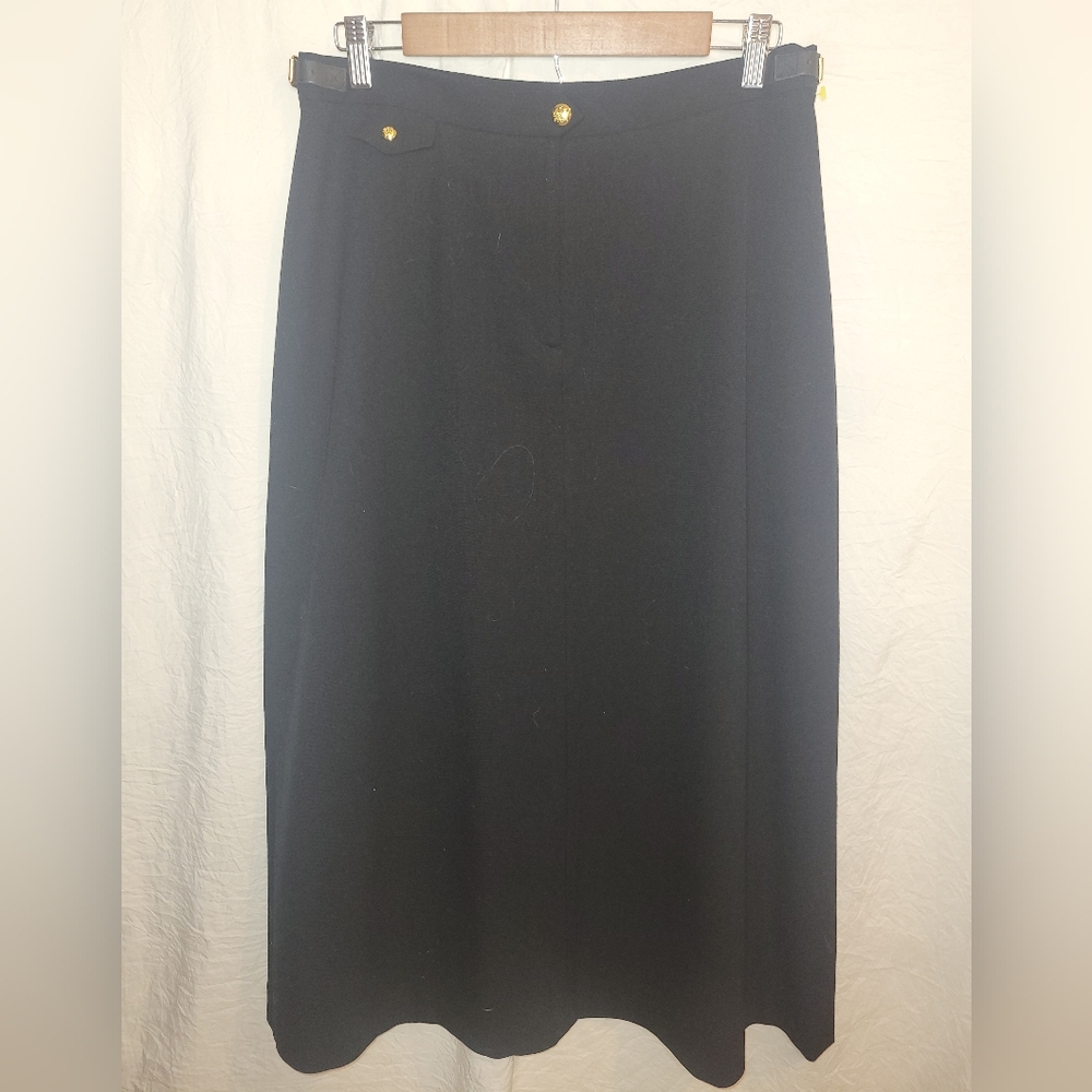 Lauren Ralph Lauren 90s/Y2K Black Equestrian Riding Skirt